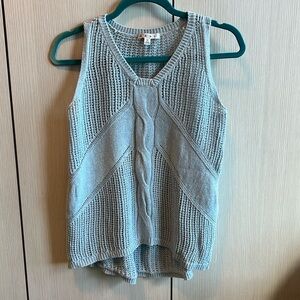 Cabi blue sweater tank